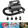 600W Electric Air Pump for Inflatables - Fast Inflate & Deflate, Includes 4 Nozzles