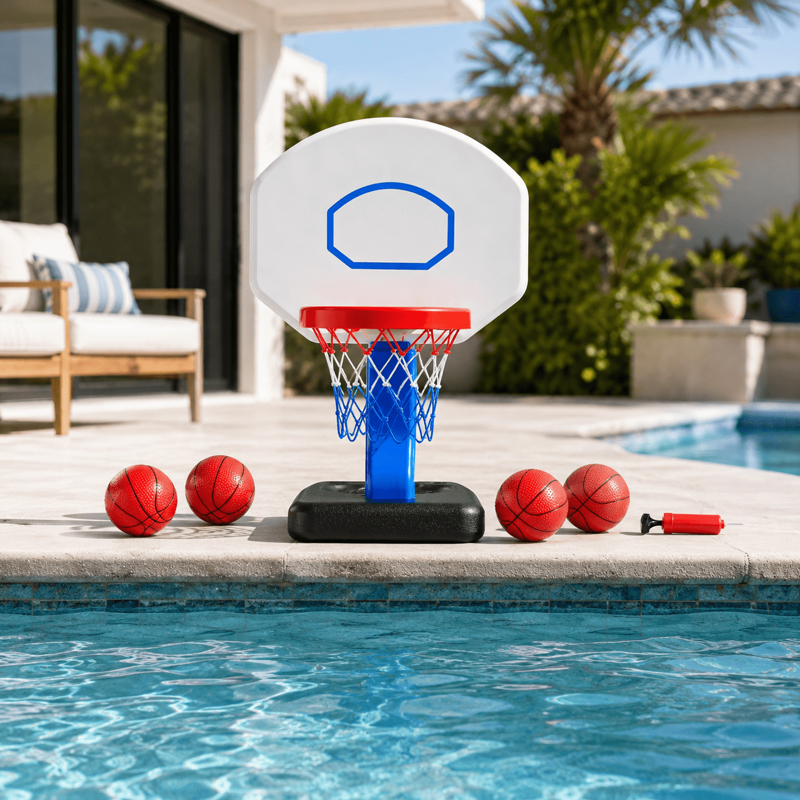 Adjustable Indoor Outdoor Kids Basketball Hoop Set for Ages 3-8 - Family Play Gift
