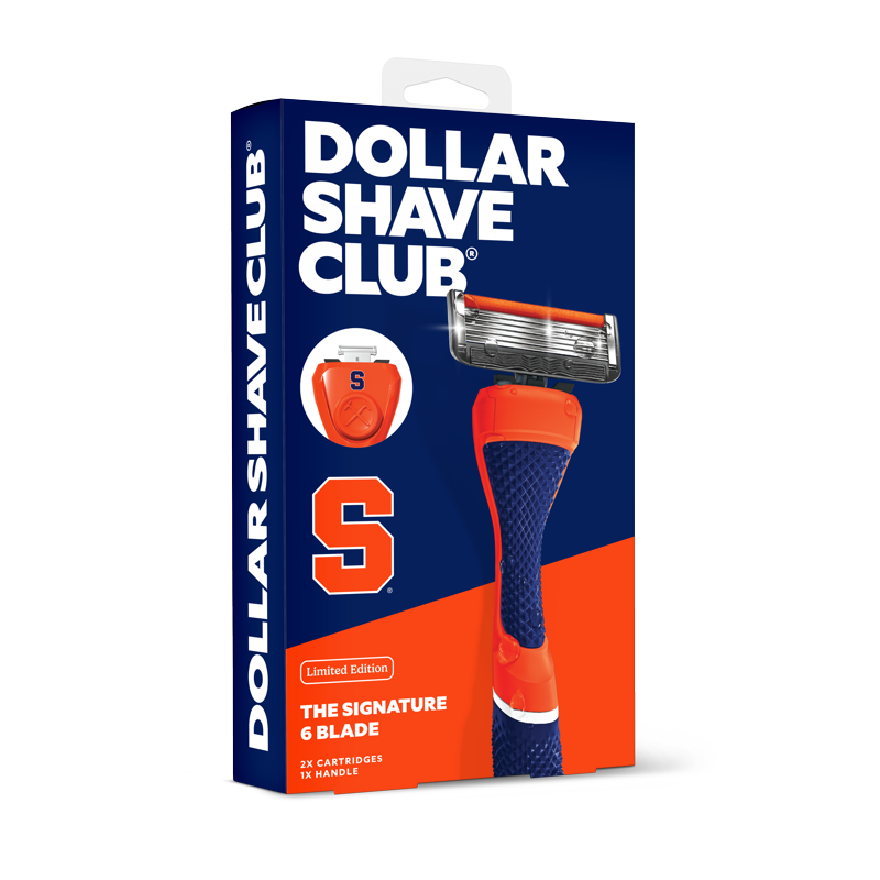 6-Blade Razor Starter Set with Reusable Handle - College Team Colors