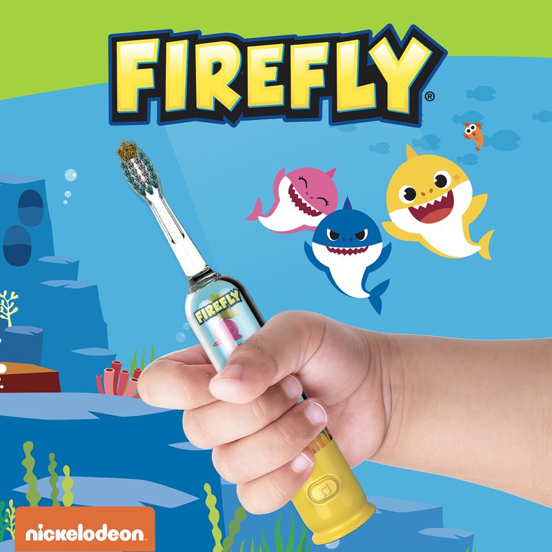 Kids Toothbrush with Light Up Timer & Baby Shark Song – Soft Bristles, Multipack