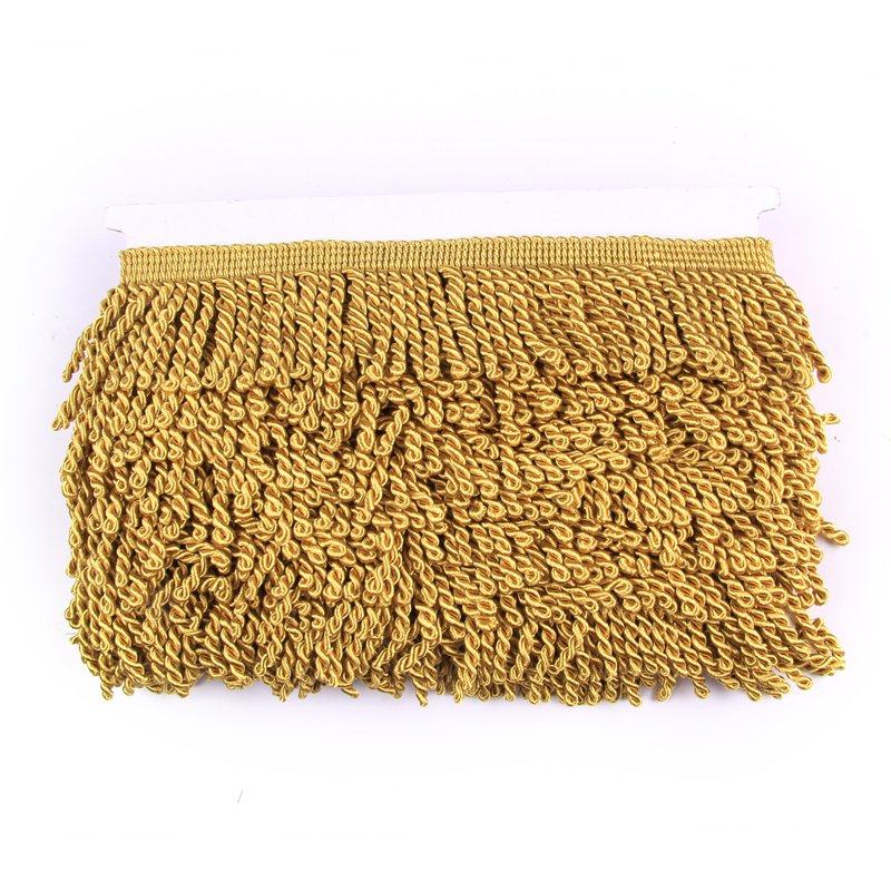 Bullion Fringe Trim 10 Yards - Gold Fabric Edging for Curtains, Cushions & DIY Projects
