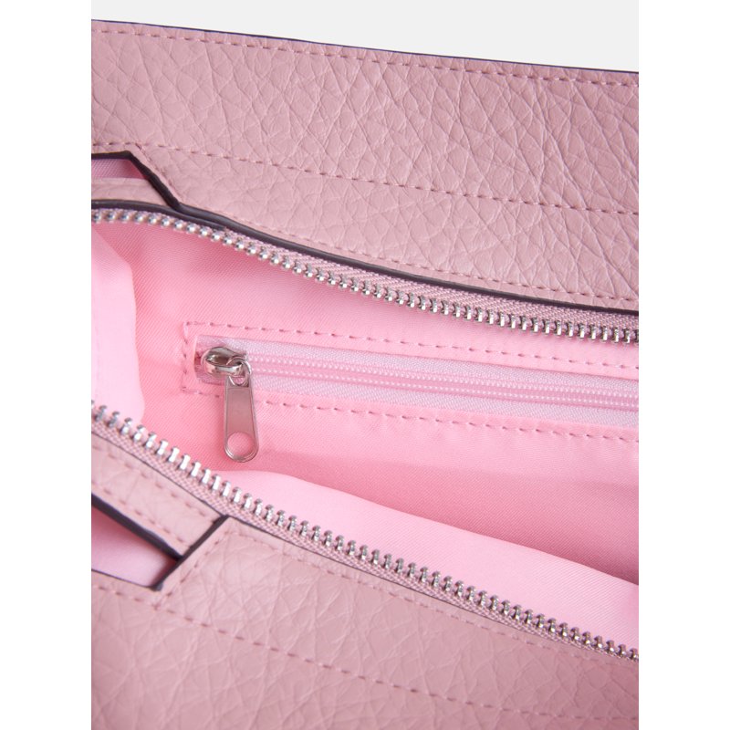 Women’s Square Tote Bag with Zip Pockets & Removable Crossbody Strap