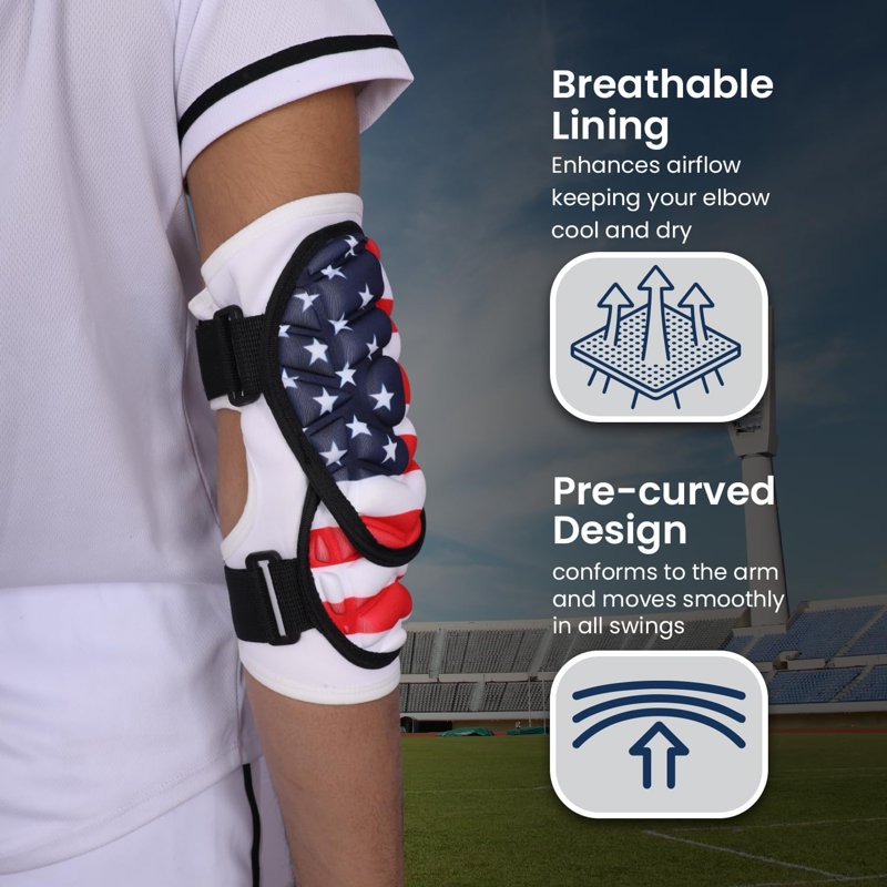 Baseball & Softball Elbow Guard with Adjustable Straps Youth & Adult