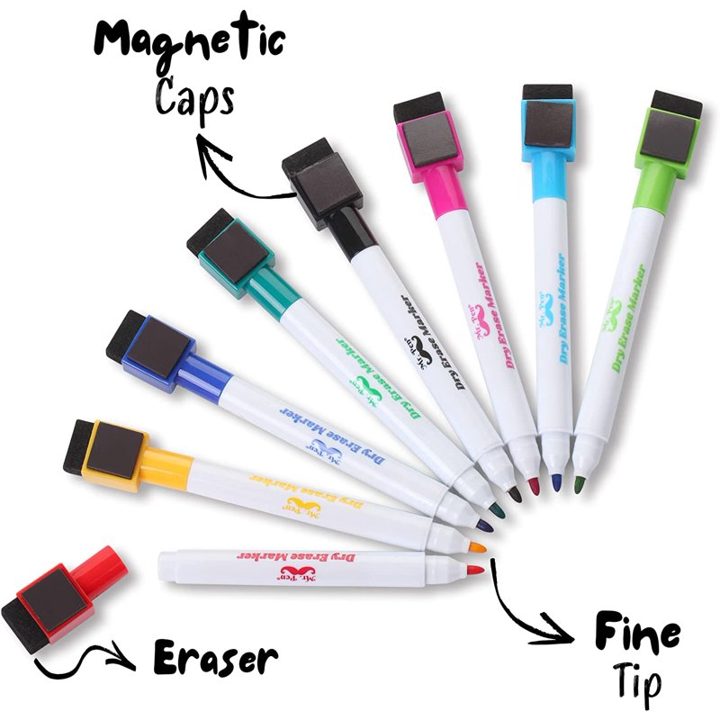 Magnetic Dry Erase Whiteboard Set 12.5x9.5 with Markers & Magnets
