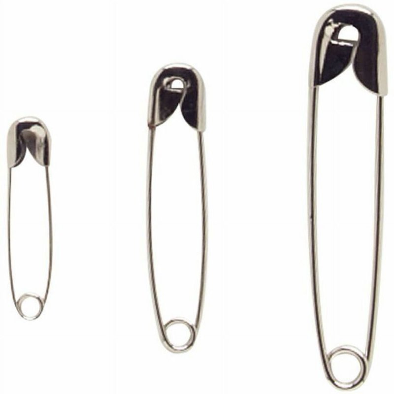 Assorted Sizes Safety Pins - Sewing Fasteners, Craft & Sewing Supplies (50 Pack)