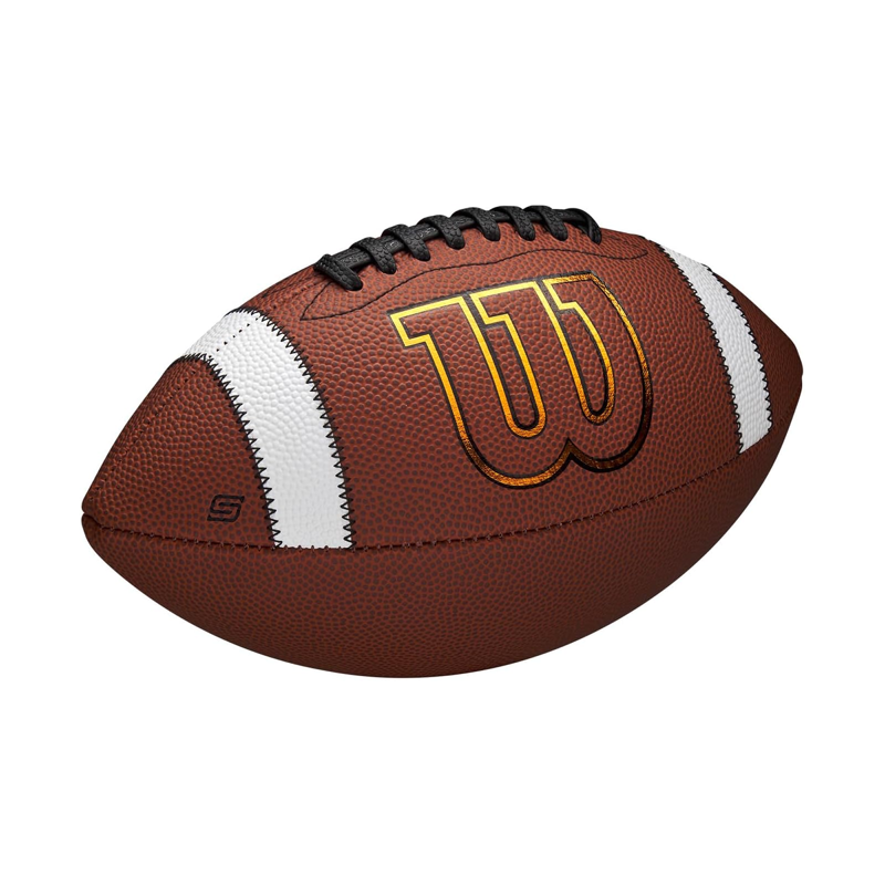 Wilson GST SpeedSkin Official Size Football - Brown for Practice & Game