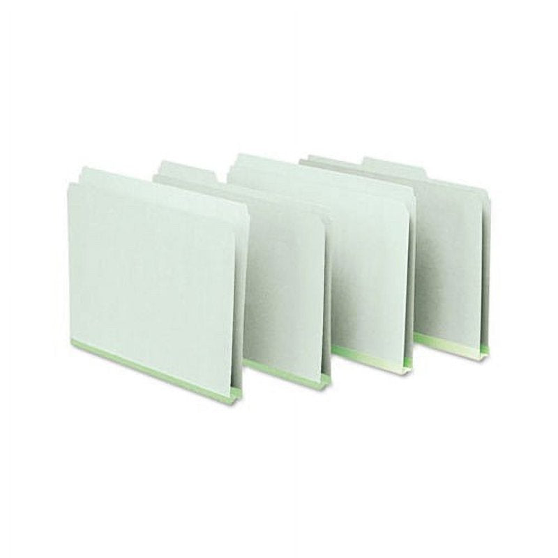 Pressboard Expanding File Folders with 1/3-Cut Tabs - Letter Size, Green, 25 Pack