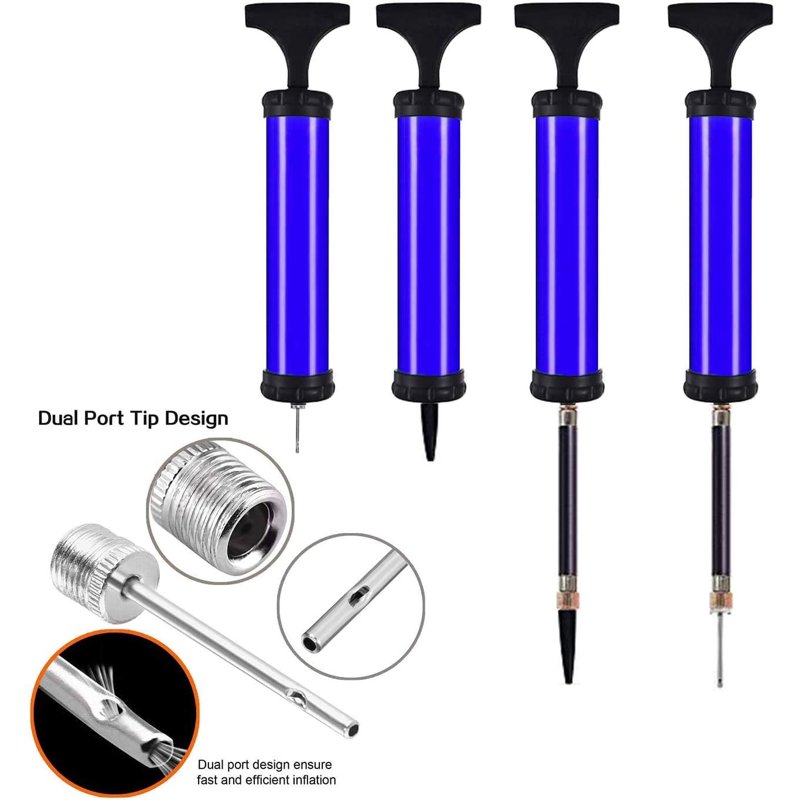 10-Inch Portable Ball Pump Inflator Kit for Soccer Basketball Volleyball Football