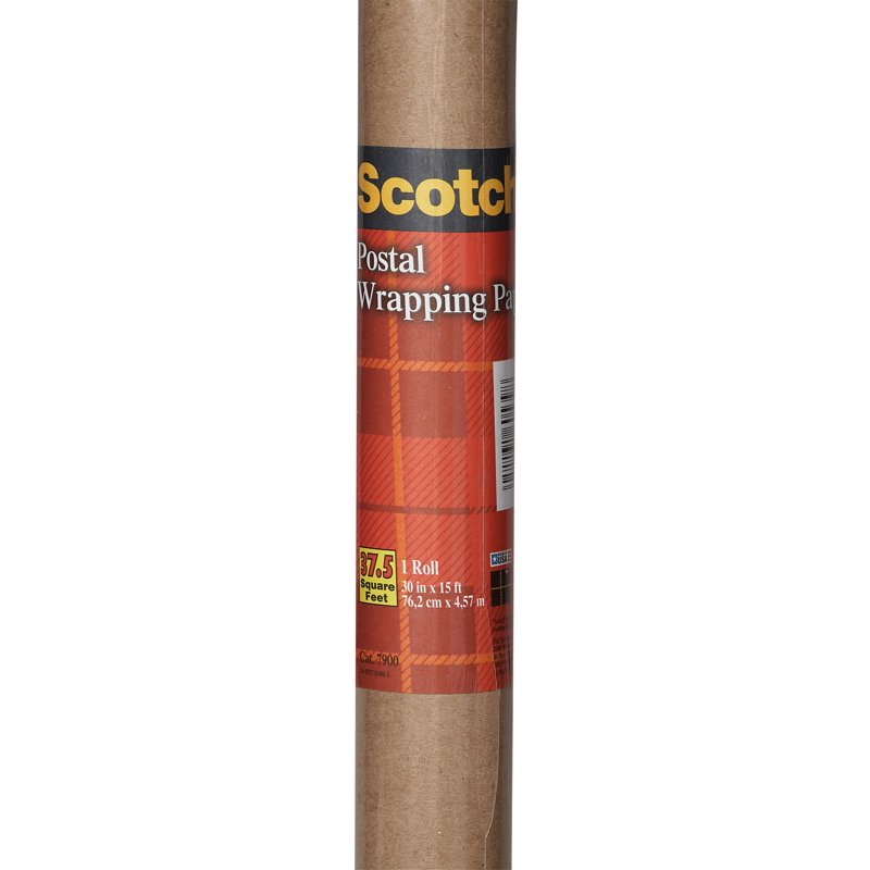 Postal Wrapping Paper Roll 30 Inch x 15 Feet Kraft Brown Recyclable Packaging Material