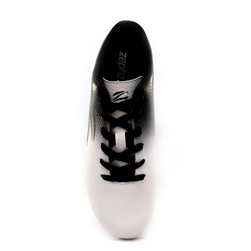 Zephz Wide Traxx Soccer Cleat EE 8.5 White/Black