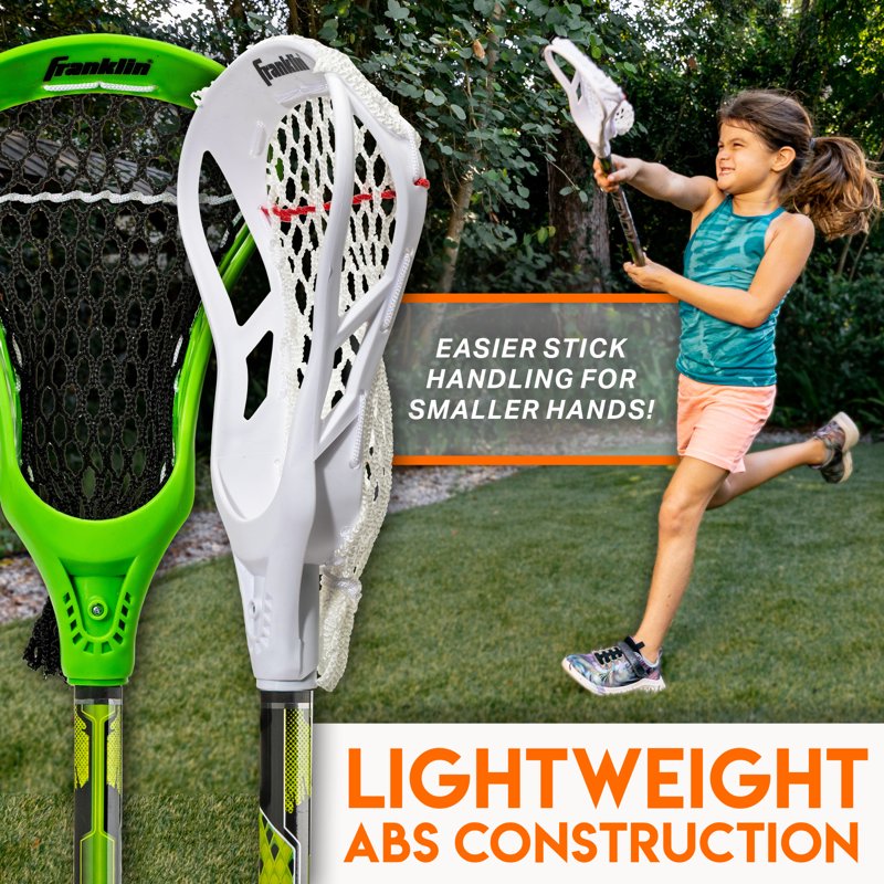 Youth Lacrosse Practice Set - 2 Sticks & Ball for Beginners, 32 Inch