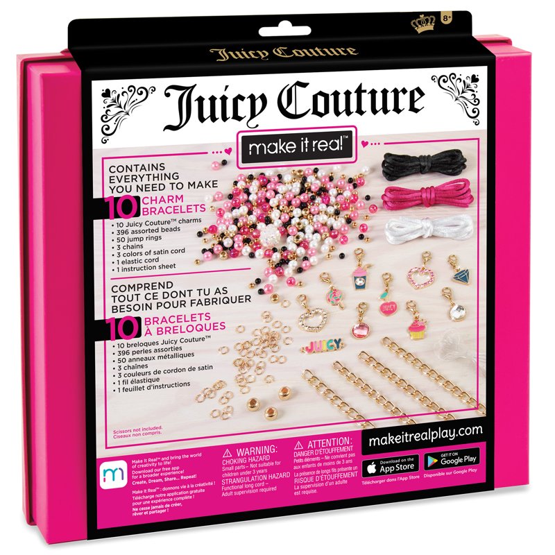 DIY Jewelry Kit for Girls - Create 8 Pink & Precious Charm Bracelets