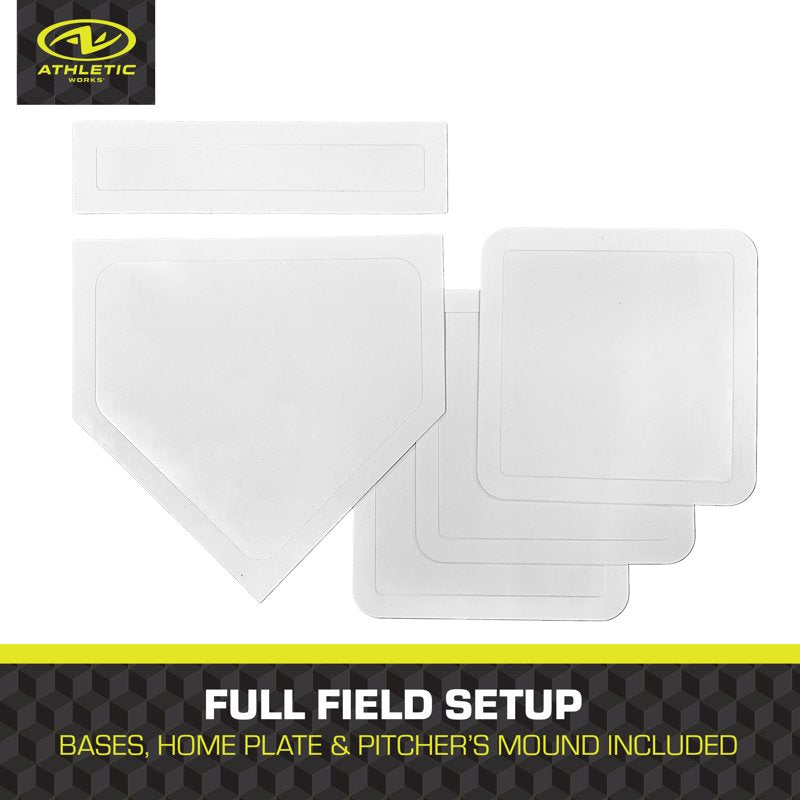 Baseball & Softball Base Set - 5 Pieces for Practice and Games