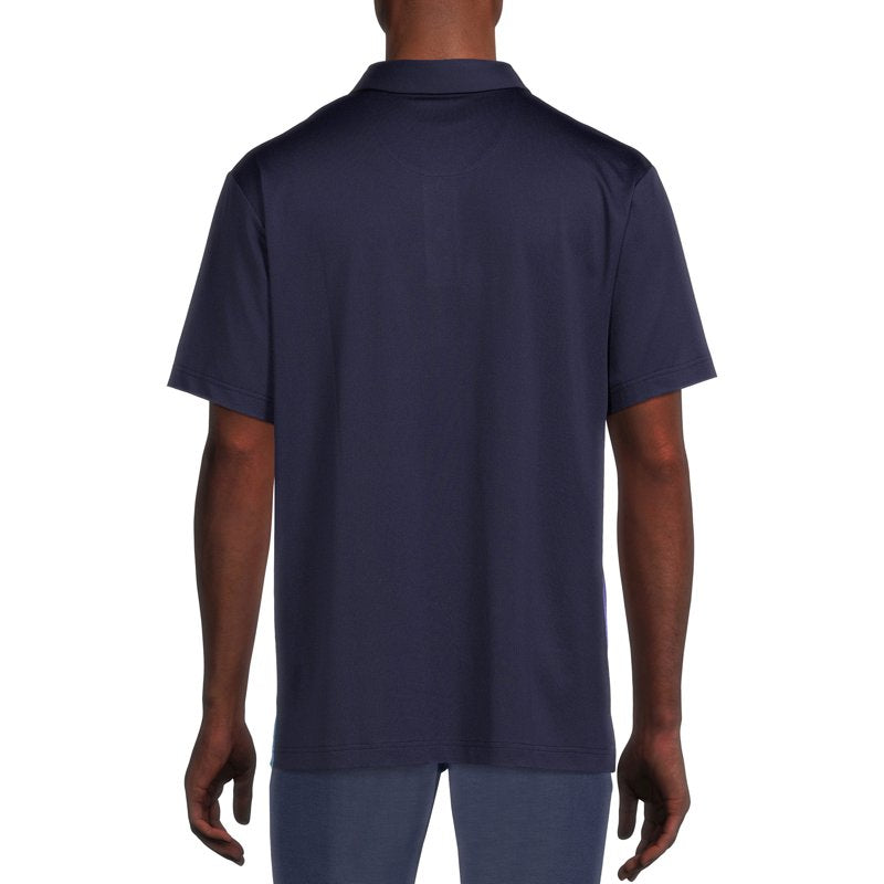 Ben Hogan Men’s & Big Men’s Ombre Stripe Polo Shirt Navy M