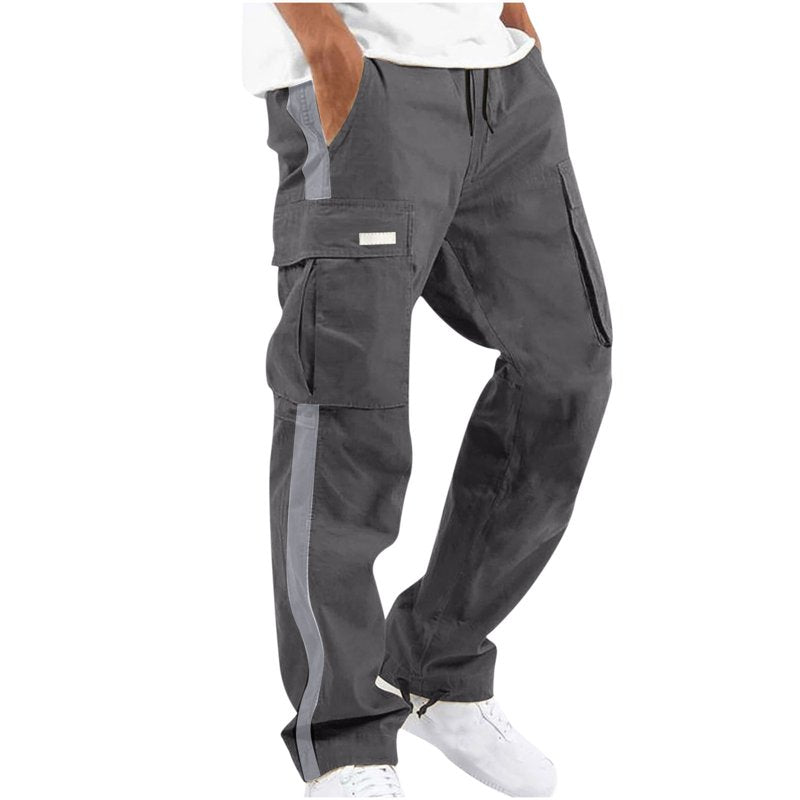 Men's Cargo Pants Outdoor Workwear Athletic Hiking Trousers with Pockets