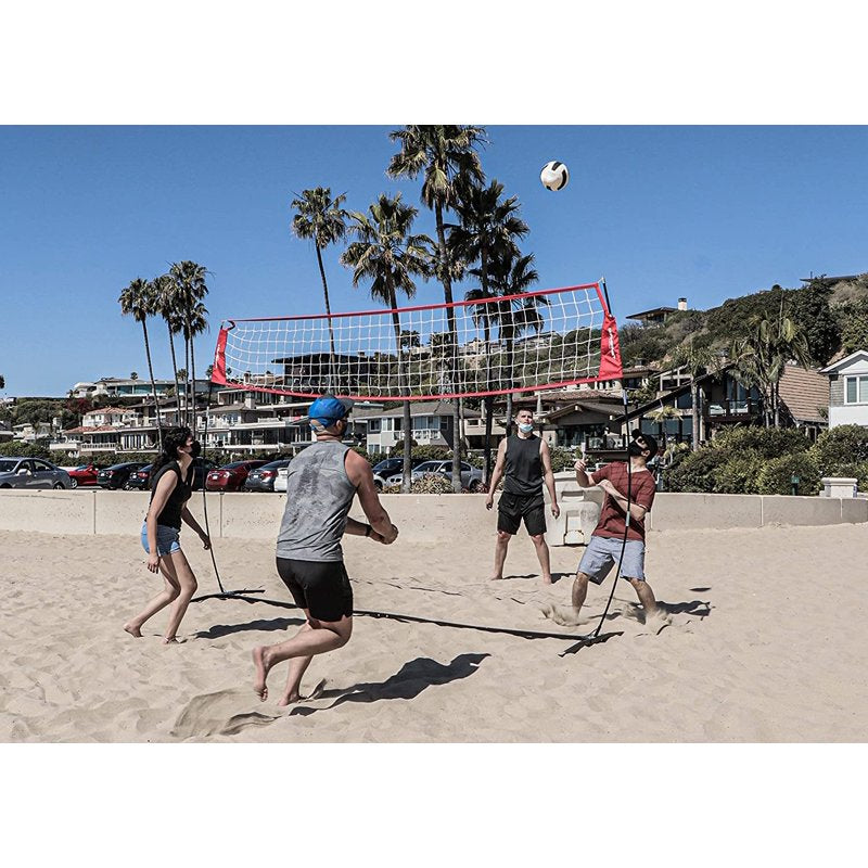Portable Volleyball Net for Indoor Outdoor Practice & Training - Adjustable & Freestanding