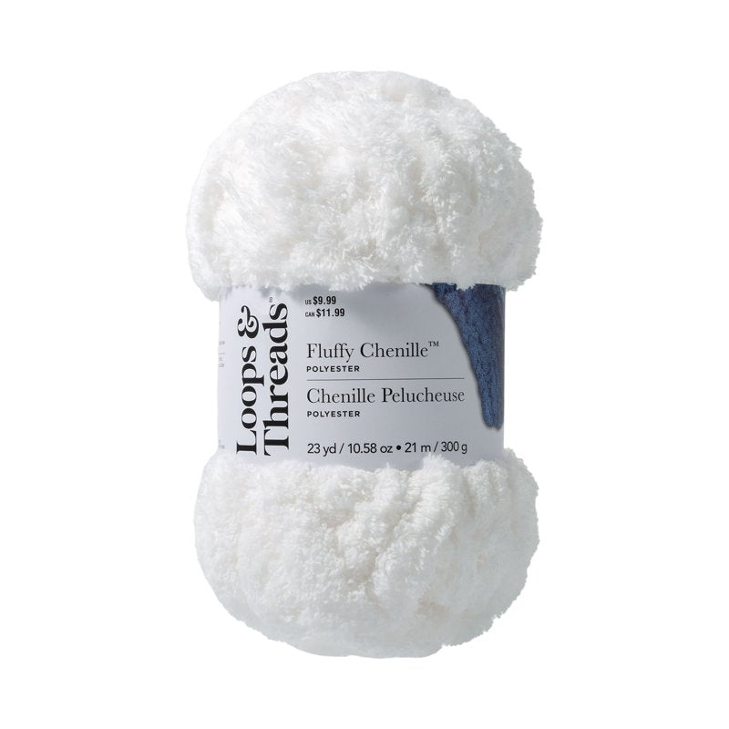 Jumbo Fluffy Chenille Yarn - 6 Pack Soft Polyester for Knitting & Crochet