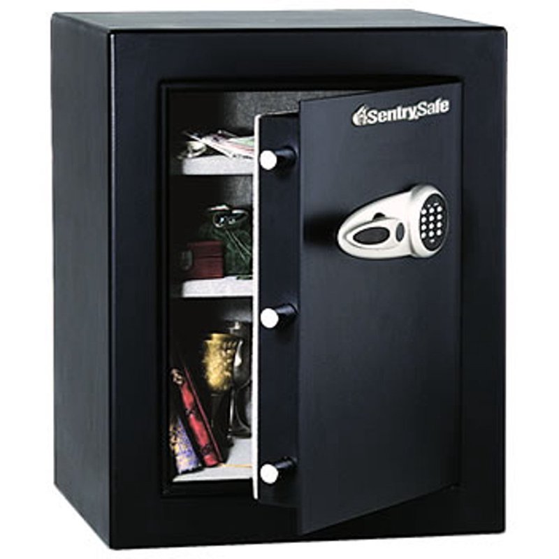 Security Safe with Electronic Lock - Black, 21-11/16 x 19-13/16 x 27-11/16 inches