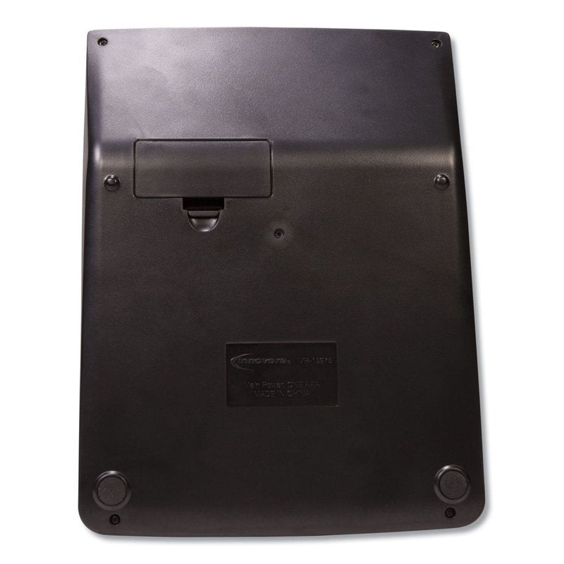 Large 12-Digit LCD Office Calculator with Solar/Battery Power