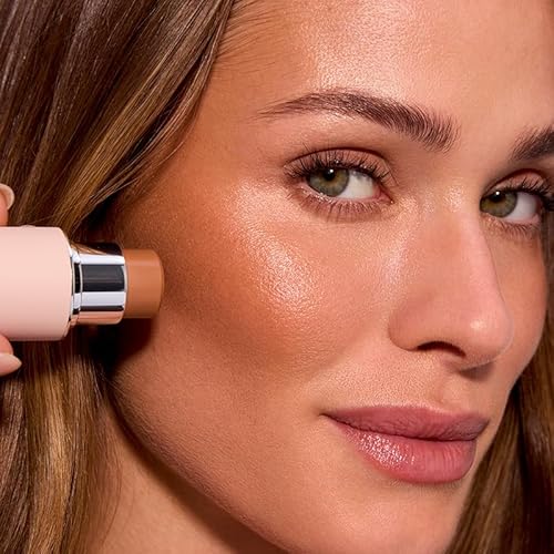 EarthsCure Cream Bronzer Stick (Beach Bronze) - Sunkissed Face Glow - Buildable Buttery Formula, Natural Luminous Finish - 1 Piece