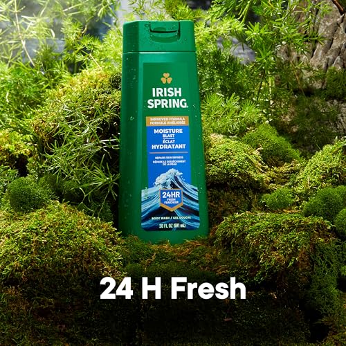 Irish Spring Moisture Blast Body Wash for Men, 20 Oz