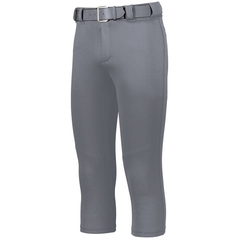 Women's Softball Pants with Reinforced Knees & 4-Way Stretch - Mid Rise, Elastic Waistband