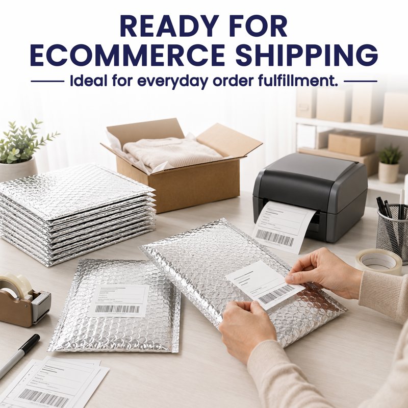 Poly Bubble Mailers 11x15 Inch 100-Pack Waterproof Self-Sealing Padded Envelopes for Shipping
