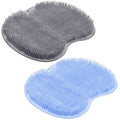 2PACK Shower Foot Scrubber Mat Back Washer Back Exfoliating Bath Wash Pad Wall Mounted Slip Suction Cups Foot Scrubber for Use in Shower Cups Foot Cleaner for Men and Women