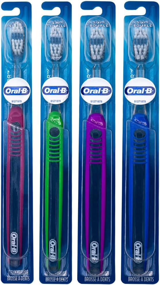 Oral-B Indicator Toothbrushes 35, Compact Soft (Colors Vary) - Pack of 6