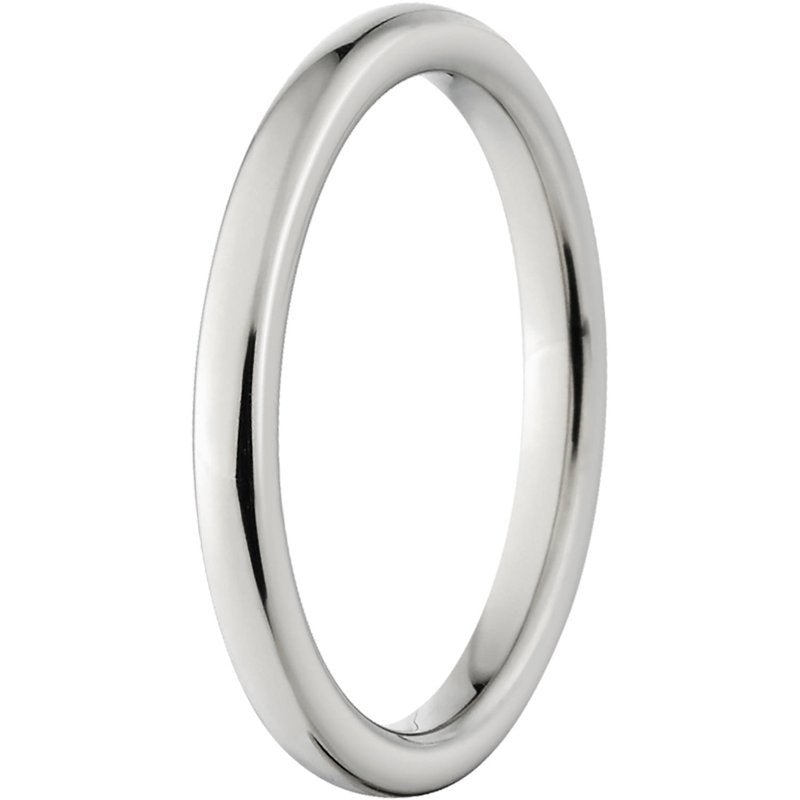 Polished 3mm Titanium Wedding Band with Comfort Fit - Hypoallergenic & Wear-Resistant