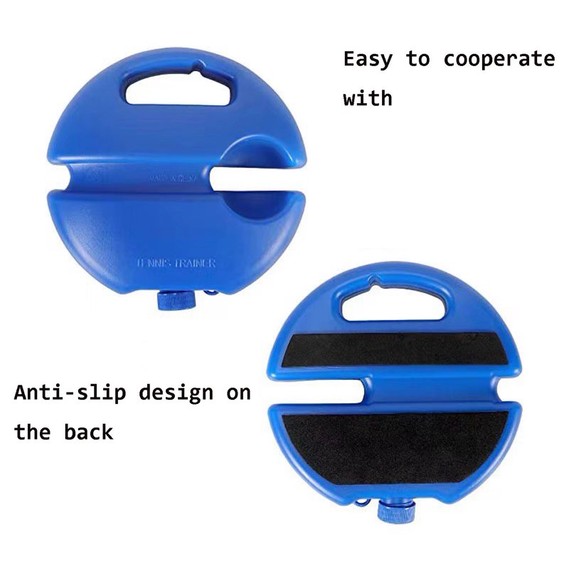 Portable Tennis Trainer with Rebound Balls & Adjustable Rope for Solo Practice