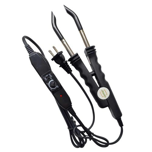 Ushtiger Fusion Extension Tools Hair Extension Connector Machine Pre Bonded Keratin Flat Tips Heat Connector Wand Iron Full Tool Kit Hot Fusion Iron Bonding For Diy And Salon Use K Tip Black
