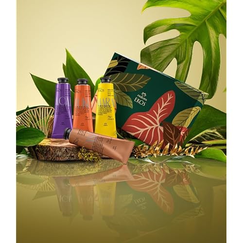 Natura - Deluxe Hand Cream Holiday Set ? 4 Vegan Brazilian Hand Cream Gift Collection ? Brazil Nut, Passion Fruit, A?a? & Cumaru ? Nourishing Moisturizer for Dry Hands ? Full Size 2.6 oz