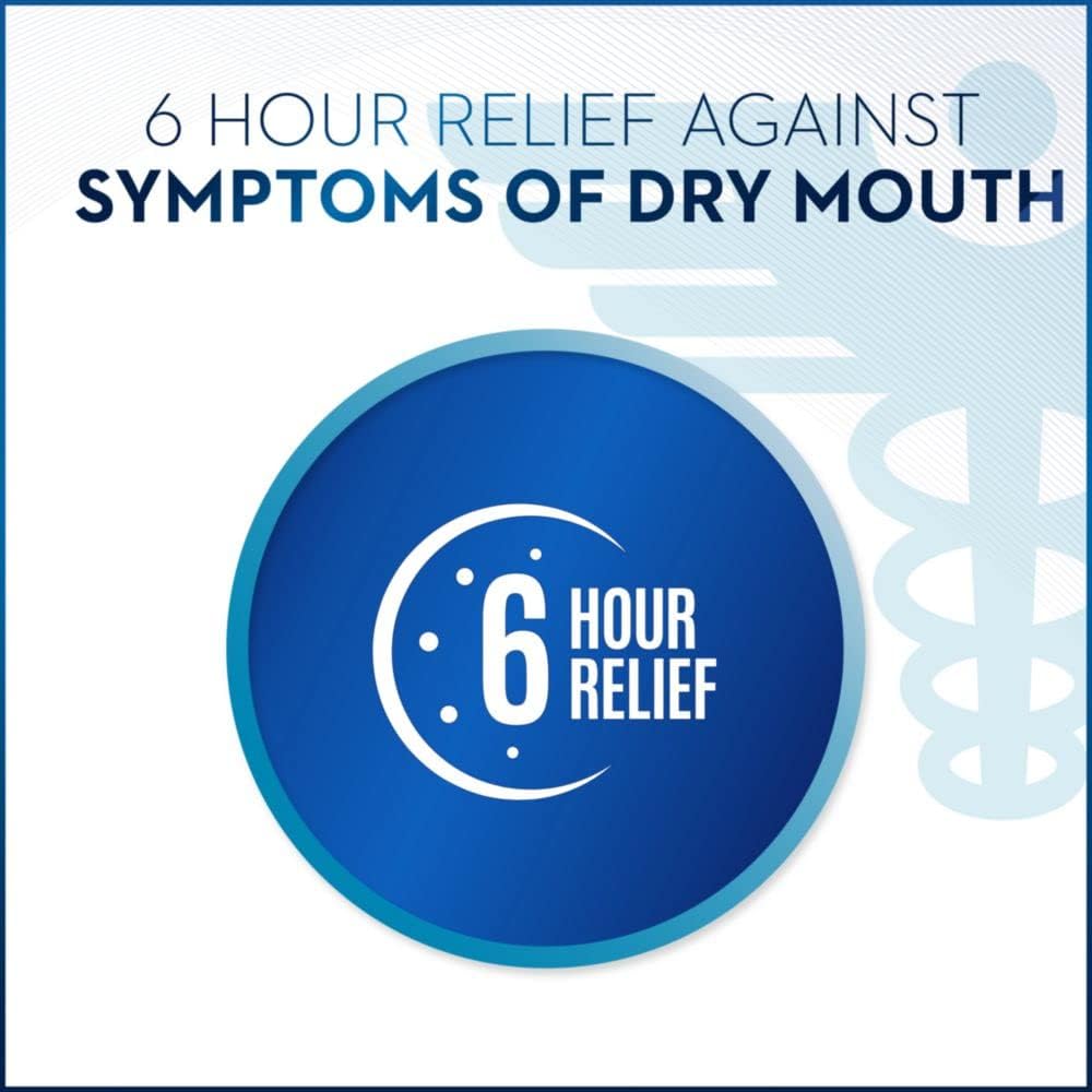 Oral-B Dry Mouth Mouthwash - Moisturizing Mint Flavor, 16 Fl Oz for Fresh Breath