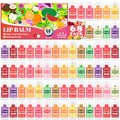 Mini Lip Balm 68 Pack, Natural Lip Balms with Vitamin E and Coconut Oil. Moisturizes for Dry Lips, Perfect for Christmas Gifts, Party Favors, Gift Bags and Small Gifts-13 Flavors