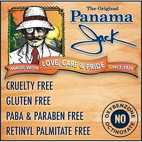 Panama Jack Sunscreen Tanning Lotion - SPF 8, PABA, Paraben, Gluten & Cruelty Free, Antioxidant Moisturizing Formula, Water Resistant (80 Minutes), 6 FL OZ