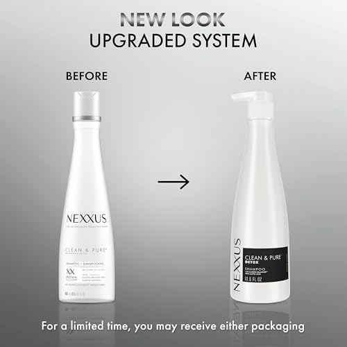 Nexxus Clean and Pure Clarifying Shampoo With ProteinFusion, For Nourished Hair Paraben-Free 13.5 oz