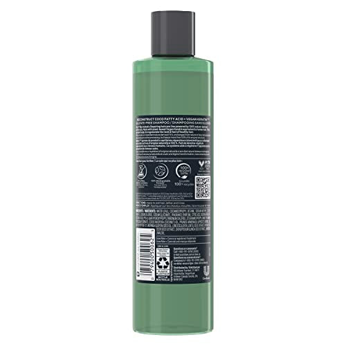 DOVE MEN + CARE Real Bio-Mimetic Care Shampoo For Damaged Hair Reconstruct Sulfate-Free Shampoo With Coco Fatty Acid + Vegan Keratin 10oz