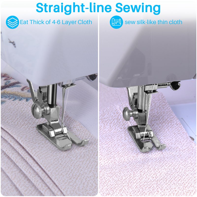 Portable Sewing Machine with 14 Built-in Stitches & Extension Table - Beginner-Friendly