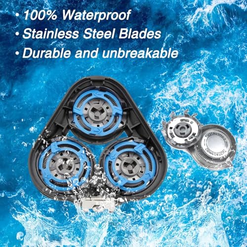 SH50 Replacement Heads Compatible with Philips Norelco Series 5000, SH50 Replacement Blades for Philips Norelco Series 5000 AT8xx, AT7xx, S5xxx, PT8xx, PT7xx(6packS)