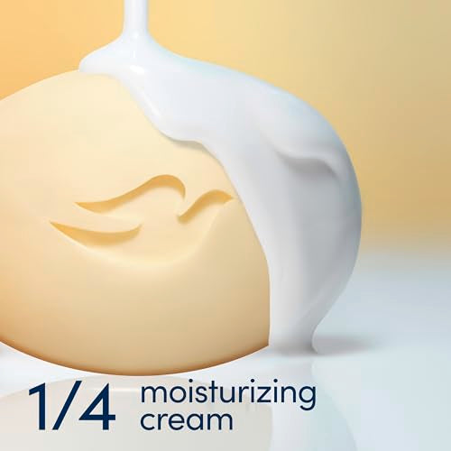 Dove Beauty Bar Soap Shea Butter for Nourished,Radiant Skin,Enriches Skin 3.75 oz,(Pack of 8)