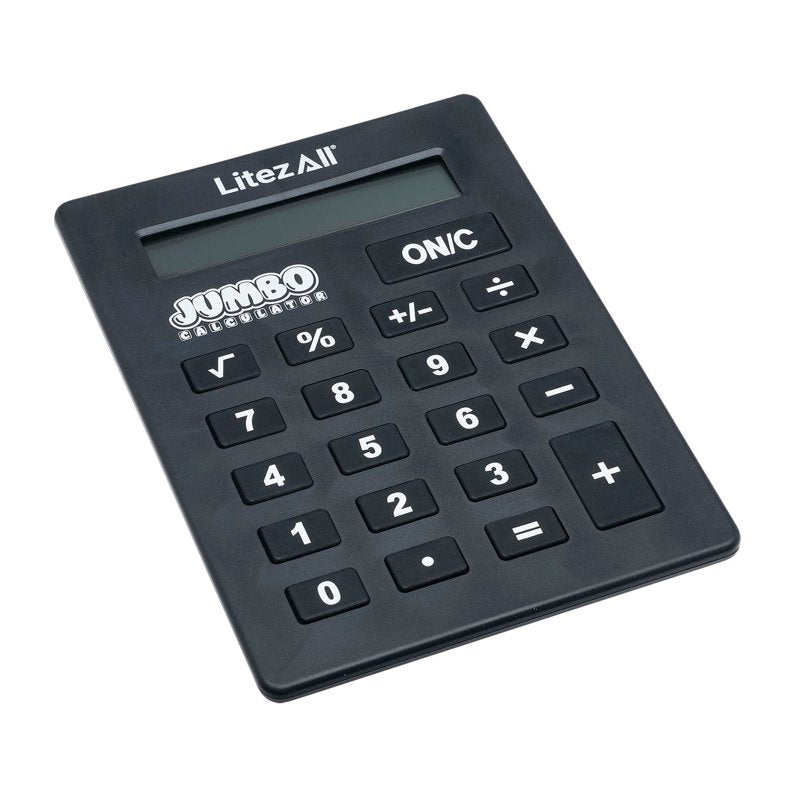 Jumbo Desktop Calculator with Large Keys & LED Display - Office & School Use