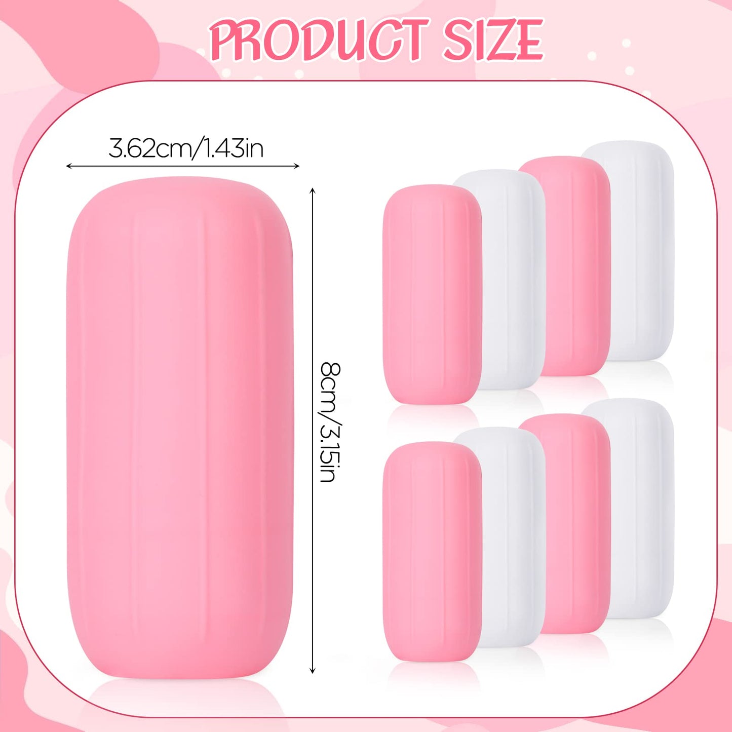8PCS Leak Proof Sleeves for Travel Containers Elastic Sleeves for Leak Proofing Reusable Leak Proof Locks Toiletries Sleeves Covers for Travel in Luggage Silicone Bottle Covers Gadgets Accessory