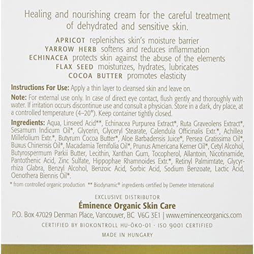 Eminence Organic Skincare. Apricot Calendula Nourishing Cream 1.0 oz.