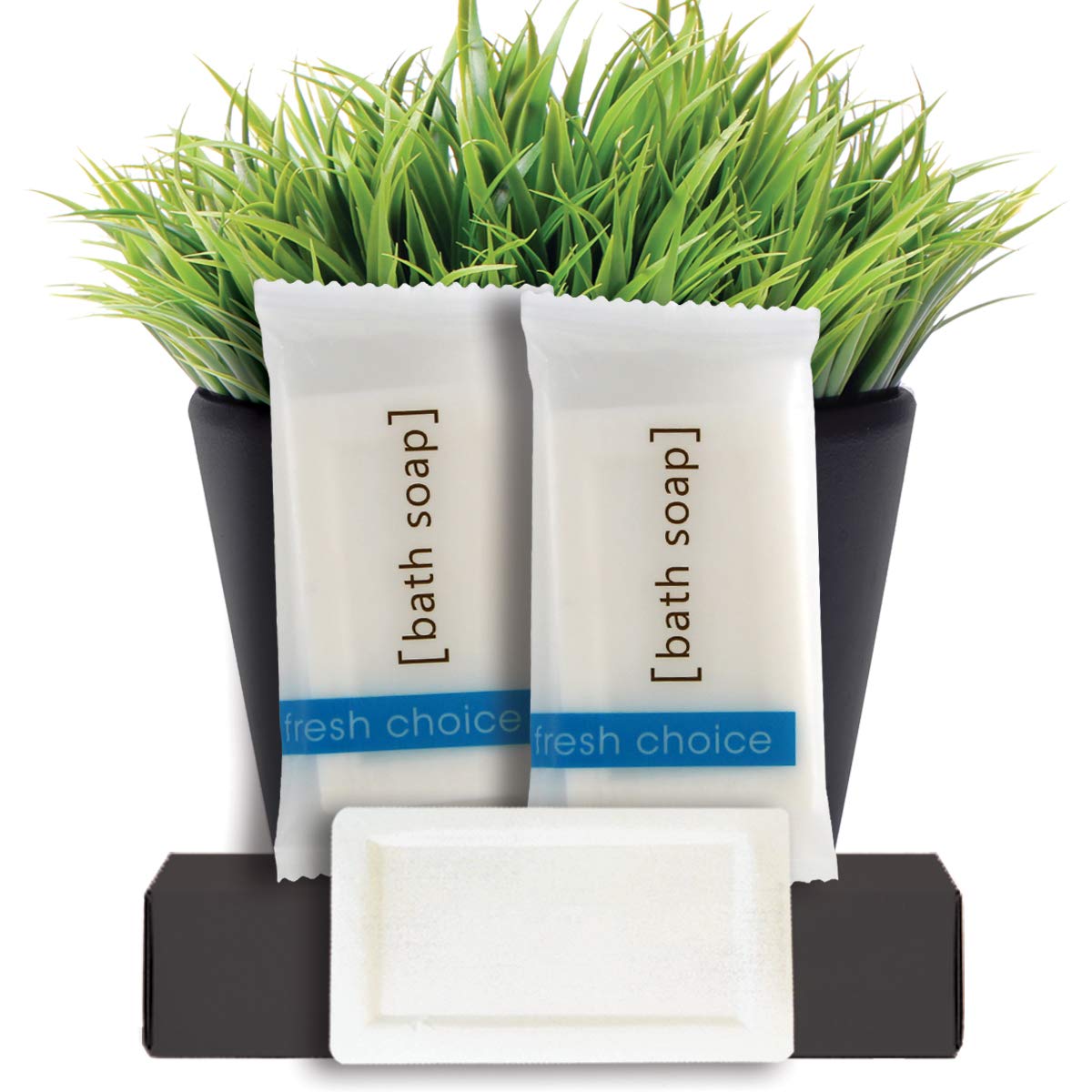 Fresh Choice Bulk Hotel Soap, Individually Wrapped Bar Soaps, Mini Trial Size Toiletries, Bath Body Hand Soap for Airbnb, VRBO, Vacation Rentals and Motel Guest Bathroom, 0.85 oz, Pack of 50