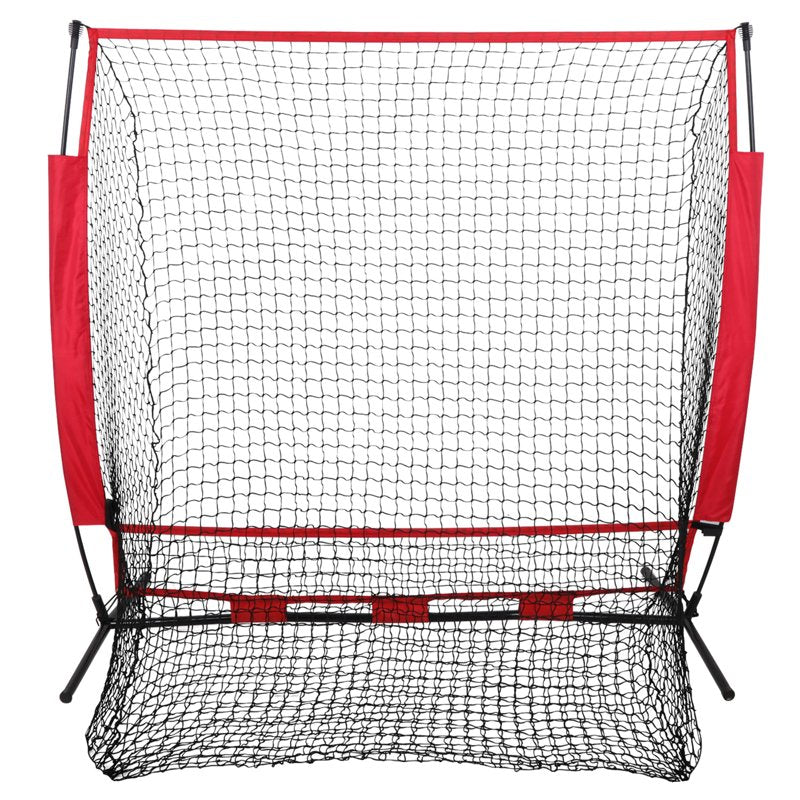 Portable Baseball Practice Net 5x5FT with Carry Bag for Softball & Batting Training