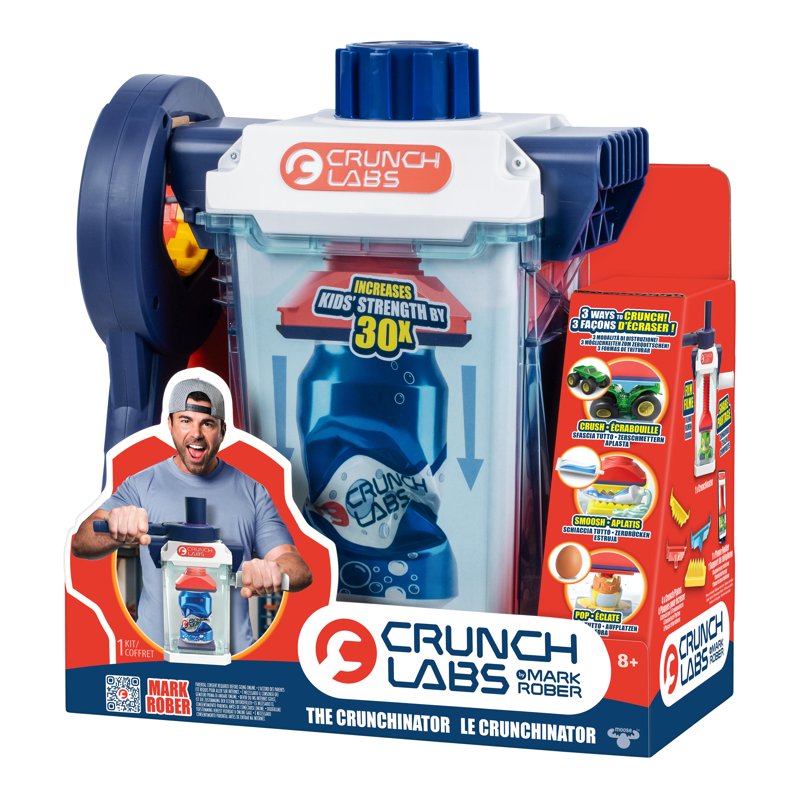 Kids Hydraulic Crush & Smash Toy Set with Interchangeable Plates - Fun Science Experiment