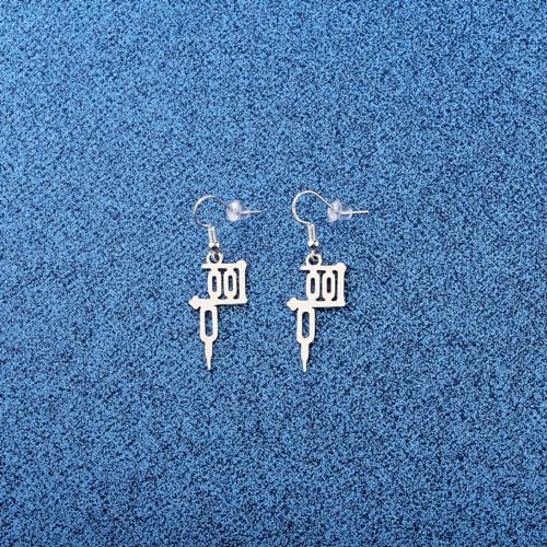 WUSUANED Funny Tattoo Earrings Tattooer Machine jewelry Tattoo Artist Gifts Tattoo Lover Gift Tattooer Gift