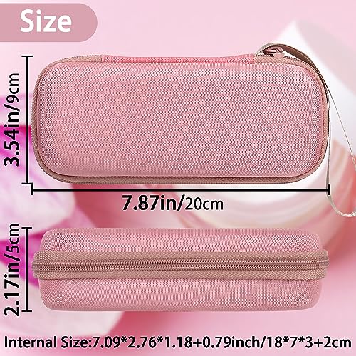 Aenllosi Hard Case Compatible with Professional Pen and Replaceable Cartridges,Holder for Electric Wireless Derma Pen(Rose Pink,Case Only)