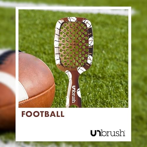 UNbrush Detangling Hair Brush Mini Sports - Football
